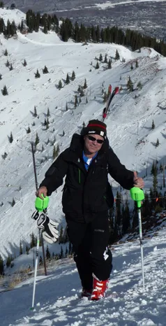 Dr. Graig Brown skiing